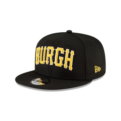 Pittsburgh Pirates Gorra | New Era MLB Ligature 9fifty Snapback Cap Mexico - Negros